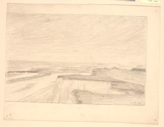 View over Dunes and Beach at Bovbjerg