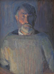 Portrait of the Artist. Lamplight