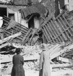 House Destroyed by a Bomb, Armentières, France, World War I