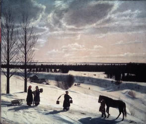 Winter Scene, Russian Winter