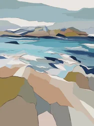 Abstract Coastal Peaks