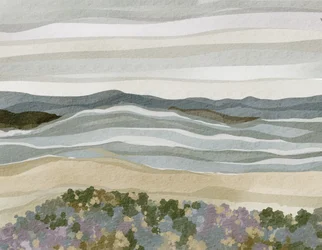 Abstract Coastal Serenity