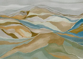 Abstract Mountain Serenity
