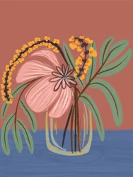 Blush Botanical Vase