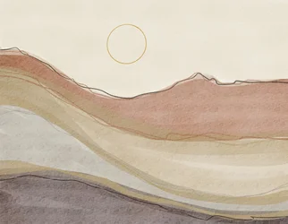 Boho Desert Landscape