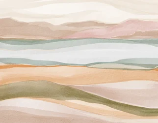 Calm Watercolor Landscape
