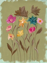 Colorful Wildflowers Garden