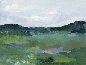 Green Abstract Landscape