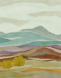 Layered Mountain Landscape