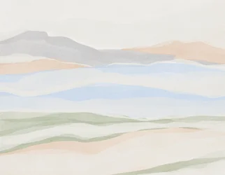 Pastel Mountain Layers