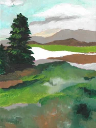 Peaceful Mountain Landscape