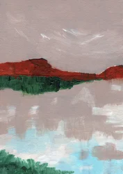 Red Mountain Reflection