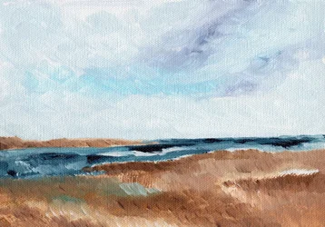 Serene Coastal Landscape