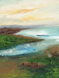 Serene Coastal Landscape