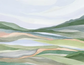 Serene Layered Landscape