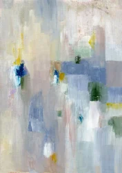 Subtle Blue Yellow Abstract