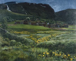 June Night and Old Western Norway Yard