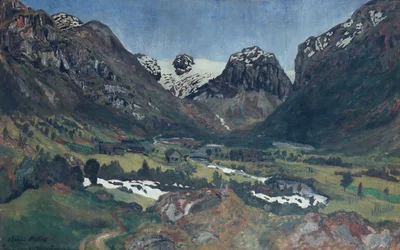 June night in the mountain village