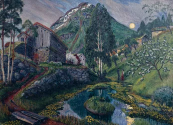 Moonlight In Dvergs Valley, ca 1915