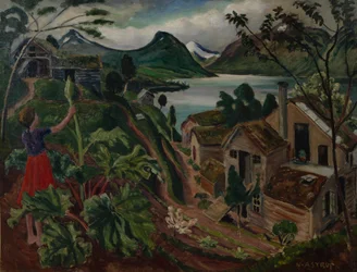 Rhubarb and Young Girl at Sandalstrand