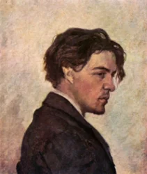 Portrait of Anton Chekhov by Nikolai Chekhov