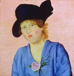 Portrait of a Woman in Blue
