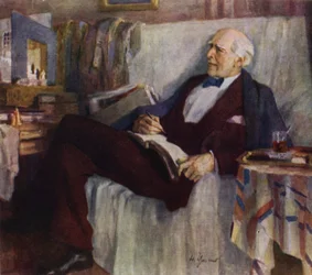Portrait of Russian Actor and Theatre Director Konstantin Stanislavski at Work