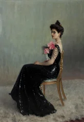 Portrait of Countess Maria Pavlovna Abamelik-Lazareva 1876-1955, née Demidova, 1900-1901