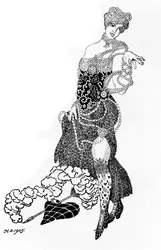 La Folichonette Illustration for the Journal Vesy The Scales, 1905