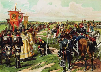 Marshal Mikhail Kutuzov before the Battle of Borodino