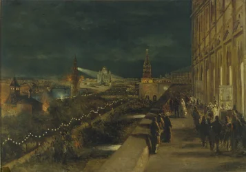Illumination of Moscow on the occasion of the Coronation of Emperor Alexander III on 15th May 1883, 1883
