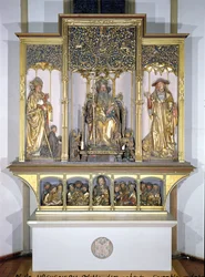 Group of wooden sculptures, from the Isenheim Altarpiece, c.1490