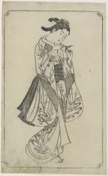 Courtesan Holding a Battledore