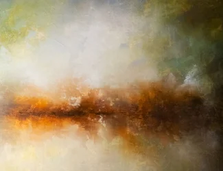 Misty Golden Horizon