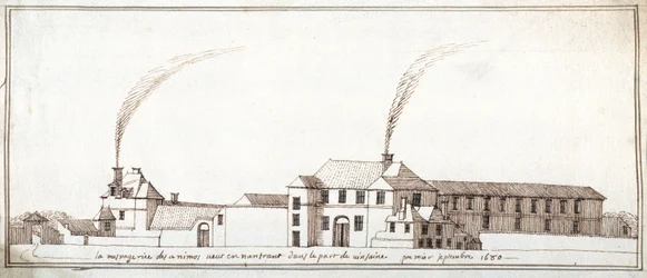 The Menagerie with Chimneys Smoking