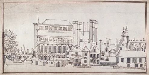 Whitehall with the Holbein Gate and Inigo Jones