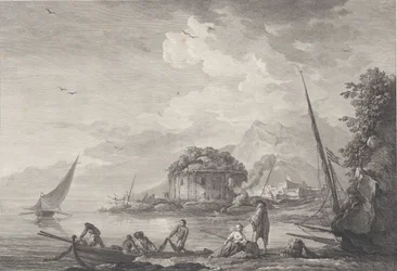 View of the Remains of the Temple of Venus on the Isle of Nisida Close to Pouzzol