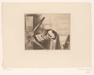 Portrait of Henri Charles Guérard in His Studio