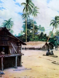 A Village in the Solomon Islands, 1908