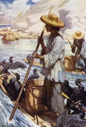 China: Fishing with cormorants