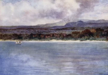 Mount Marion, the active Volcano, Island of Ambryn, New Hebrides