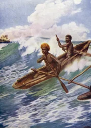 Passing the Reef, Aoba, New Hebrides