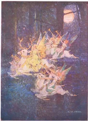 The Fairy Love: Through the Woods the Moon Was Glancing, There I Saw the Fays Advancing