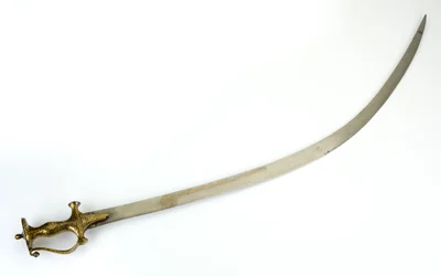 Talwar Saber with Indo-Muslim Hilt of Panjabi Type, Blade Possibly 18th Century, Hilt 19th Century