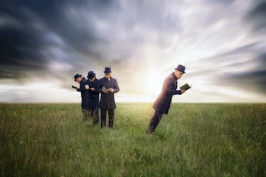 Surreal Reading Men