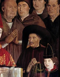 Polyptych of Saint Vincent (Paineis de São Vicente de Fora). Portrait of Henry the Navigator (1394-1460), Prince of Portugal. Detail of a painting by Nuno Gonçalves, Portuguese painter of the 15th century. National Museum of Ancient Art, Lisbon