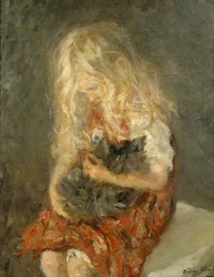 Girl with Cat