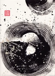 Circle Ink Abstraction 1, 2015