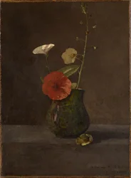 Flower Still Life in a Green Jug