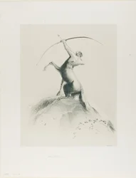 Centaur Aiming at the Clouds